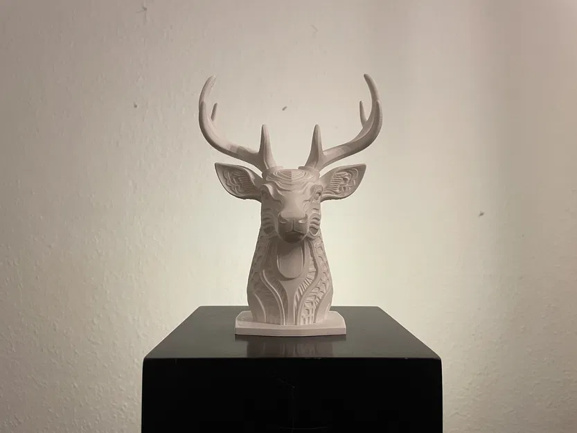 Tượng Đầu Hươu Hexa - Điêu Khắc Hình Học Độc Đáo - Image 2