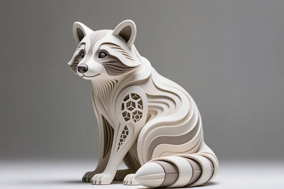 Tượng Gấu Racoong Hexa - Image 1