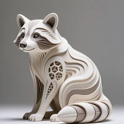 Tượng Gấu Racoong Hexa