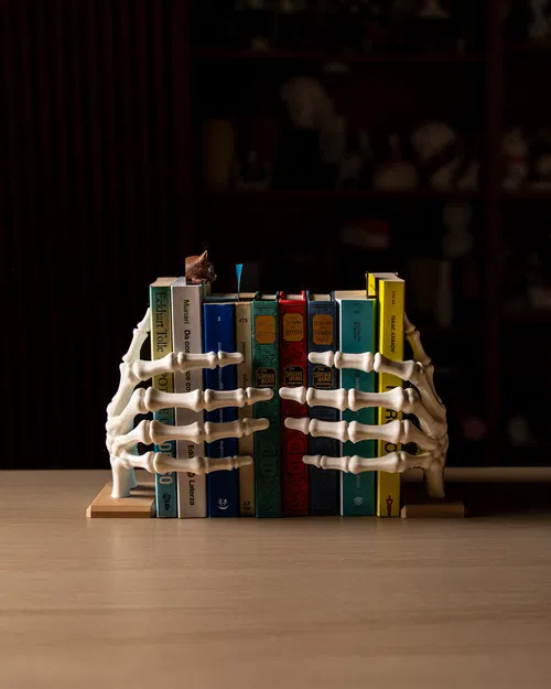 Kệ Sách Bàn Tay Bộ Xương Halloween - Image 5