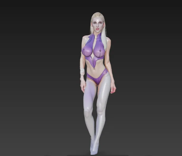 Tượng Phụ Nữ Vẽ Bodypainting Đẹp - Image 2