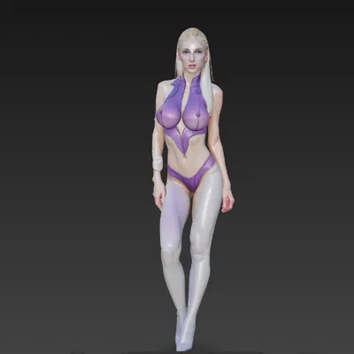 Tượng Phụ Nữ Vẽ Bodypainting Đẹp