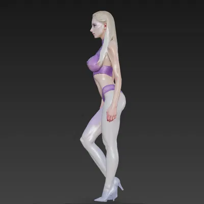 Tượng Phụ Nữ Vẽ Bodypainting Đẹp