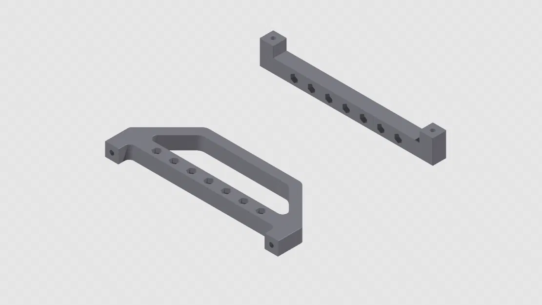 Giá đỡ 3D - Tay cầm và Chân đế cho Giá đỡ Skadis in 3D - Image 1