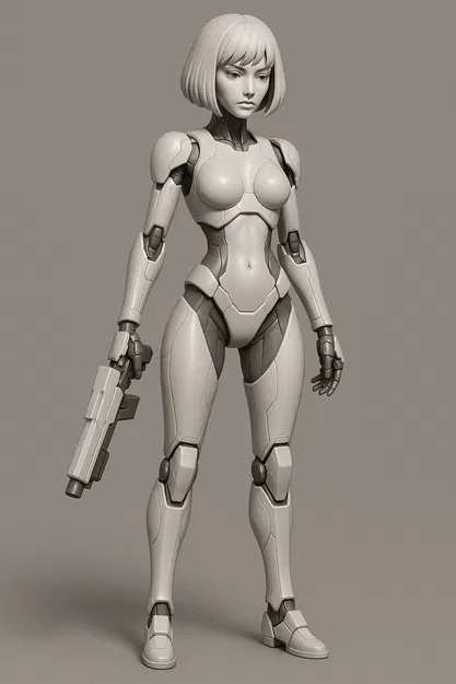 Bộ Đồ Chiến Binh Nữ Sci-Fi - Image 1