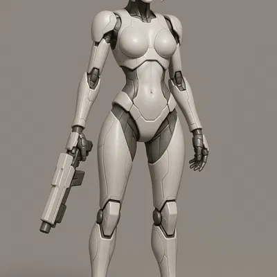 Bộ Đồ Chiến Binh Nữ Sci-Fi