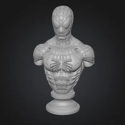 Tượng Bán Thân Spider-Man Phong Cách Tối Giản