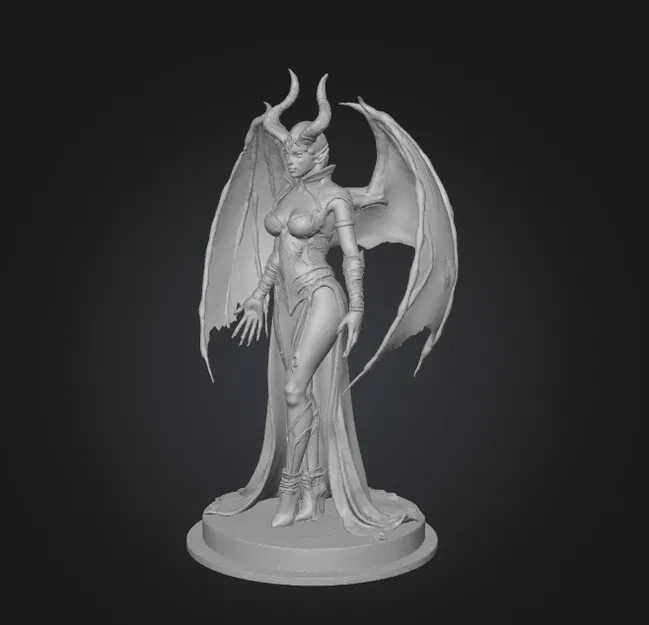 Nữ Hoàng Quỷ Quyến Rũ - Tượng 3D Printable - Image 2