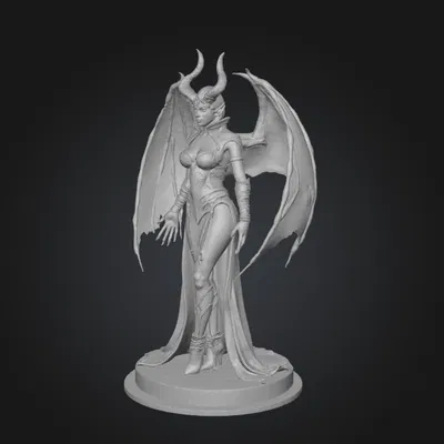 Nữ Hoàng Quỷ Quyến Rũ - Tượng 3D Printable