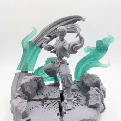 Mô Hình 3D Akaza - Demon Slayer