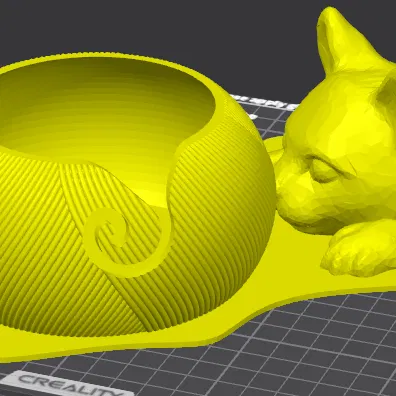 Khuôn giữ len hình mèo con tinh nghịch