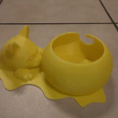 Khuôn giữ len hình mèo con tinh nghịch