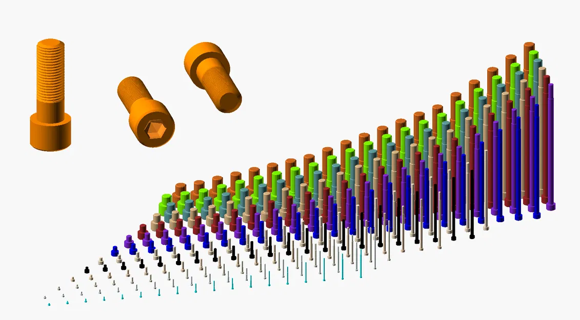 Hàng Trăm Ốc Lục Giác Metric Đầu Trụ M2 đến M64 - Image 1