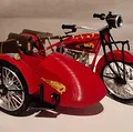 Mô hình Indian Scout 1:10 600cc 1928 có thùng xe - Thumbnail 1