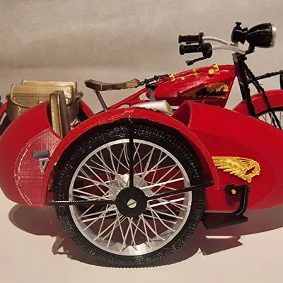 Mô hình Indian Scout 1:10 600cc 1928 có thùng xe