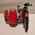 Mô hình Indian Scout 1:10 600cc 1928 có thùng xe - Thumbnail 6