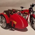 Mô hình Indian Scout 1:10 600cc 1928 có thùng xe - Thumbnail 7