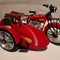 Mô hình Indian Scout 1:10 600cc 1928 có thùng xe - Thumbnail 8
