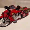 Mô hình Indian Scout 1:10 600cc 1928 có thùng xe - Thumbnail 10