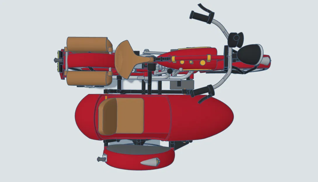 Mô hình Indian Scout 1:10 600cc 1928 có thùng xe - Image 13