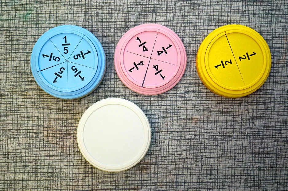 Fraction Slices and Box - Mô hình Phân số và Hộp - Image 4