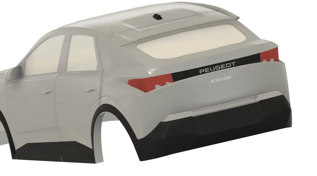 Thân xe Peugeot RC E 3008 Tỷ lệ 1:24 - Image 2