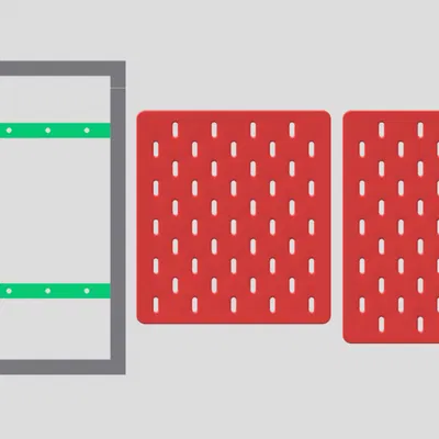 Giá đỡ 3D - Thanh đỡ cho Giá đỡ Skadis in 3D