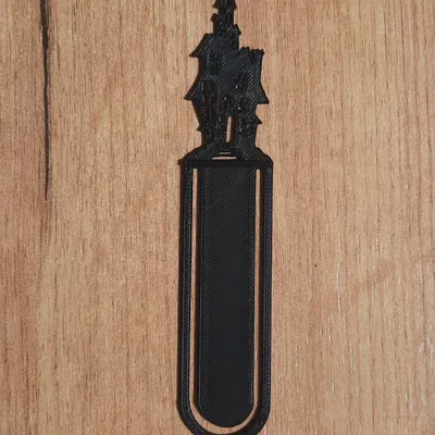 Bookmark Nhà Ma - Con Dấu Sách Phong Cách Gothic In 3D