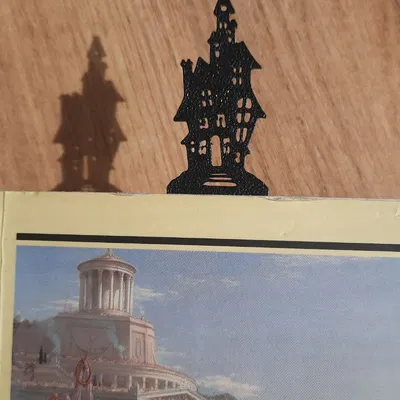 Bookmark Nhà Ma - Con Dấu Sách Phong Cách Gothic In 3D