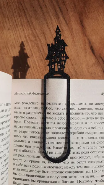 Bookmark Nhà Ma - Con Dấu Sách Phong Cách Gothic In 3D - Image 4