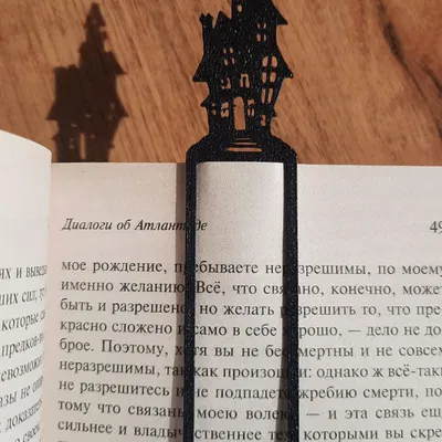 Bookmark Nhà Ma - Con Dấu Sách Phong Cách Gothic In 3D