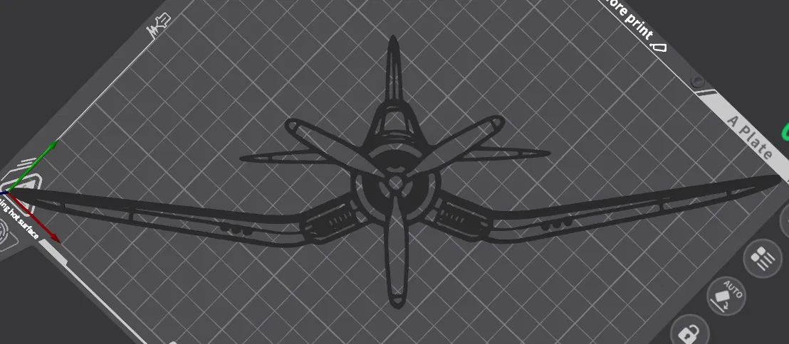 Nghệ Thuật Treo Tường Máy Bay Chance Vought F4U Corsair Mặt Trước - Image 2