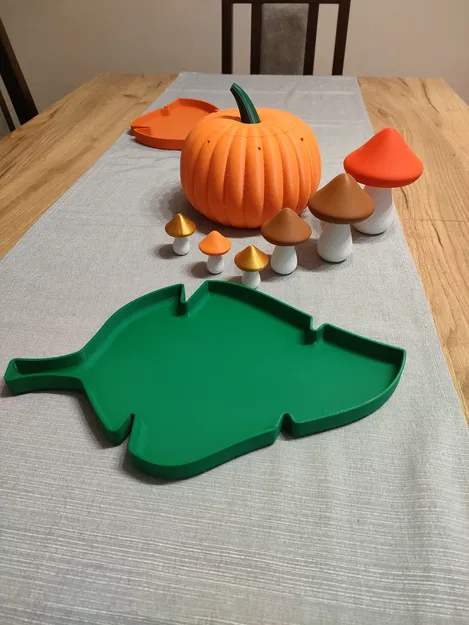 Trang Trí Nấm Mùa Thu – Mô Hình In 2 Phần - Image 2