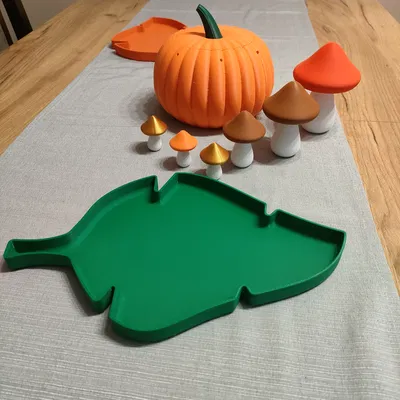 Trang Trí Nấm Mùa Thu – Mô Hình In 2 Phần