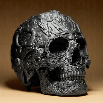 Hộp Sọ "Ornamental Dia Dos Muertos" Trang Trí