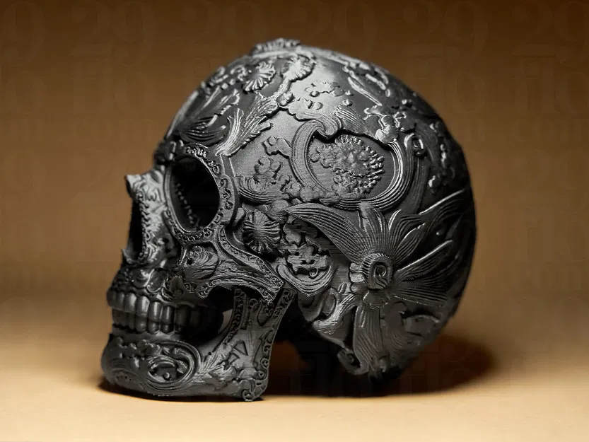 Hộp Sọ "Ornamental Dia Dos Muertos" Trang Trí - Image 6