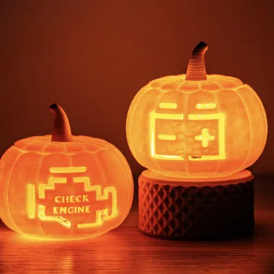 Đèn Xe Bí Ngô - Đèn Cảnh Báo Dashboard Đáng Sợ