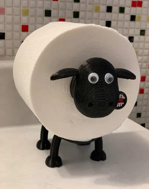 Giá đỡ giấy vệ sinh hình Shaun the Sheep - Image 8