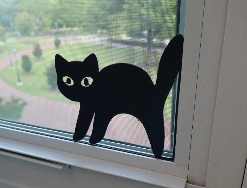 Decal Cửa Sổ Mèo Halloween - Image 1