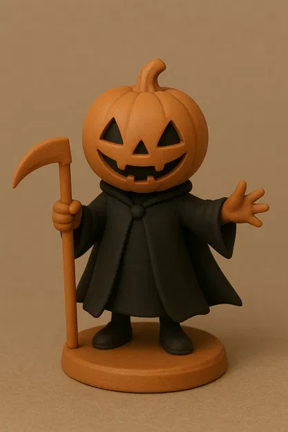 Bí Ngô Thần Chết – Tượng Trang Trí Halloween - Image 1