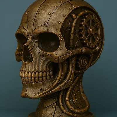 Tượng Đầu Lâu Steampunk