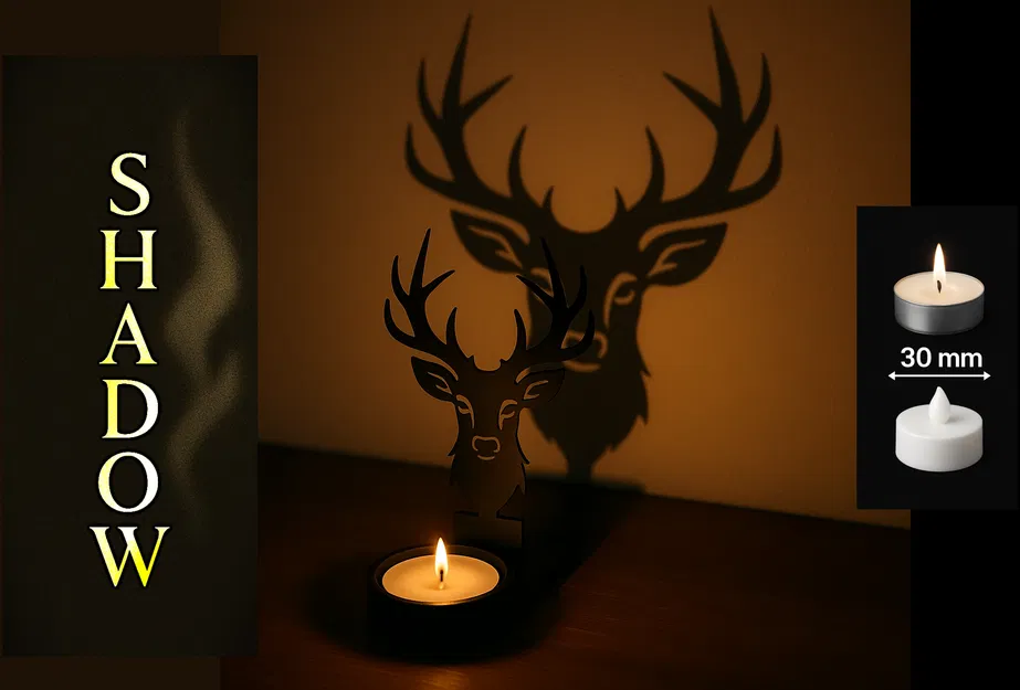 Nghệ Thuật Bóng Đổ - Hình Hươu - Image 2