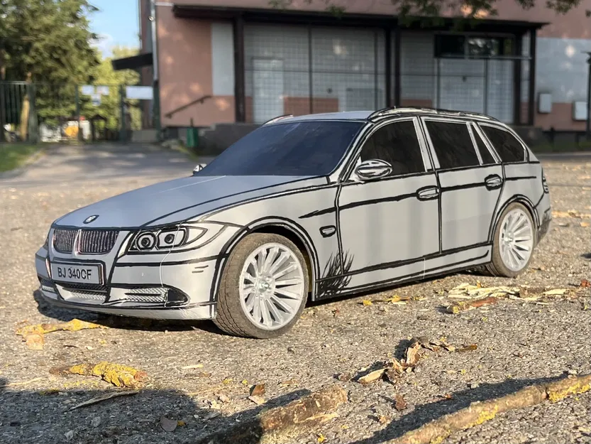 Xe RC BMW E91 Tỉ Lệ 1:7 Tự Làm Siêu Tiết Kiệm - Image 1