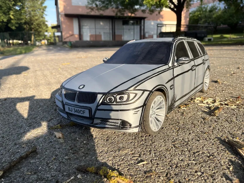 Xe RC BMW E91 Tỉ Lệ 1:7 Tự Làm Siêu Tiết Kiệm - Image 4
