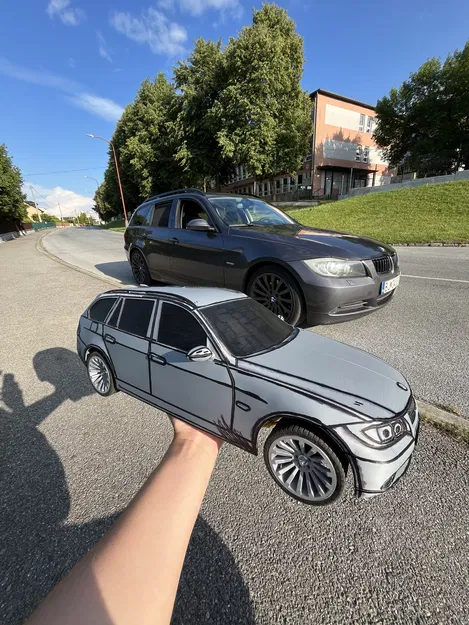 Xe RC BMW E91 Tỉ Lệ 1:7 Tự Làm Siêu Tiết Kiệm - Image 9