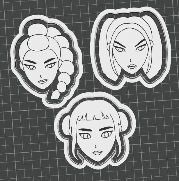 Dao Cắt Bánh & Khuôn Dập Kpop Demon Hunters - Image 1