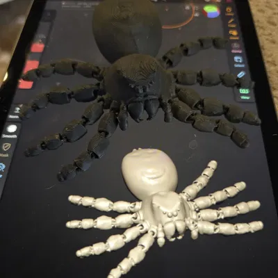 Đồ chơi nhện hoàng đế nhảy múa chân thực có khớp nối