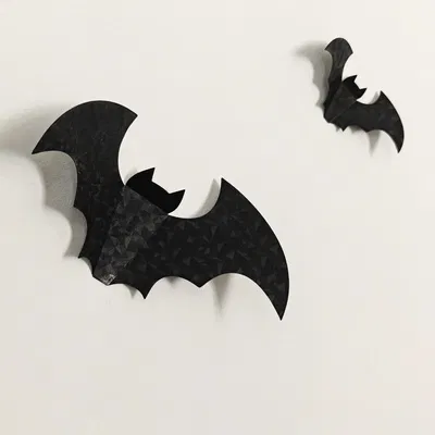 Trang Trí Tường Halloween Hình Dơi - Dơi Origami