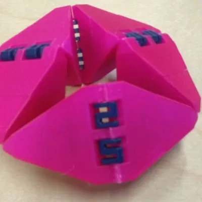 Flexagon fidget, dễ in