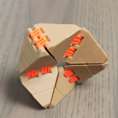 Flexagon fidget, dễ in